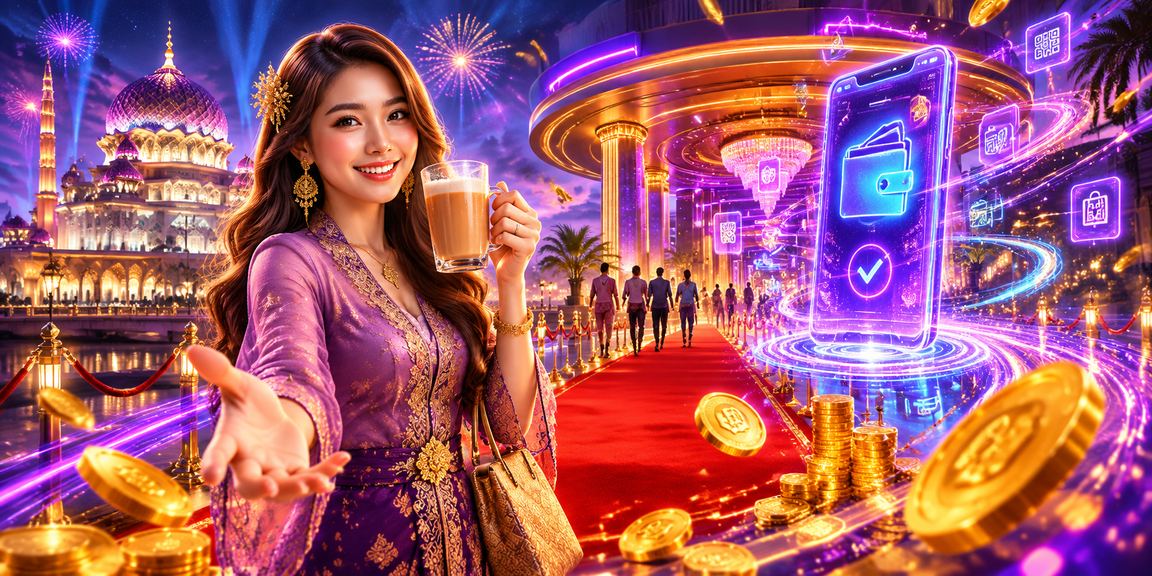 Suasana kasino hiburan gaya Melayu di Putrajaya Malaysia dengan permainan meja